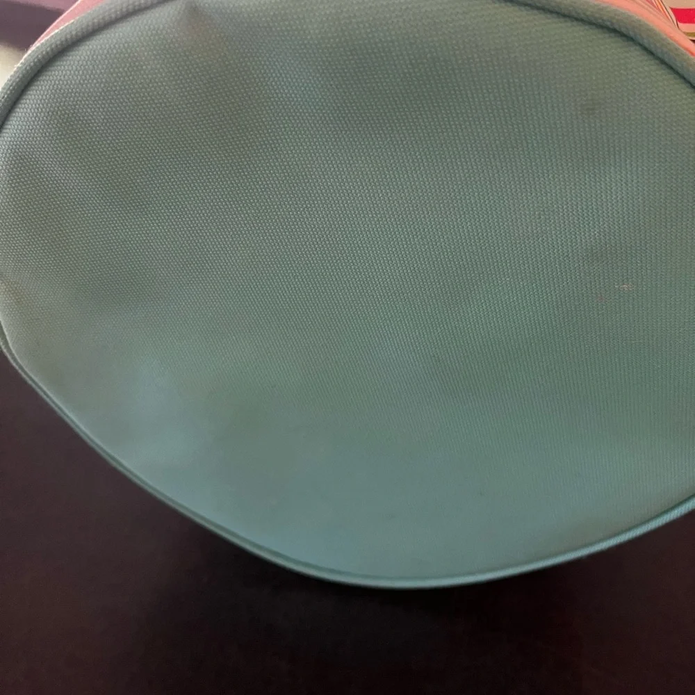 Thirty-One Pastel Striped‎ Cosmetic Bag